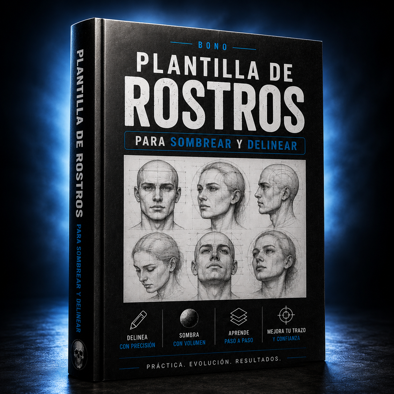 Pack de rostros para sombrear
